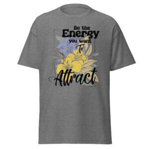"be the energy" floral graphic tee positive quote aesthetic t shirt